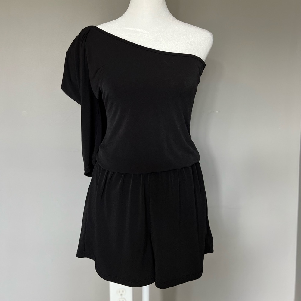 Black one shoulder dress
